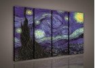 Van Gogh - Hvězdná noc 172 S7 - čtyřdílný